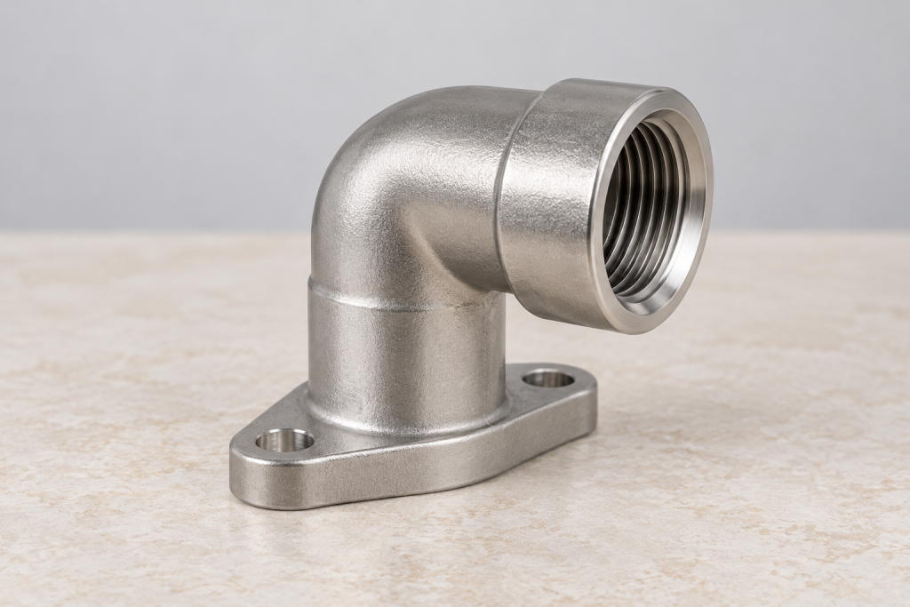 Stainless Steel Press-Fit Wall Plate Elbow